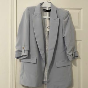 Zara Light Blue Blazer